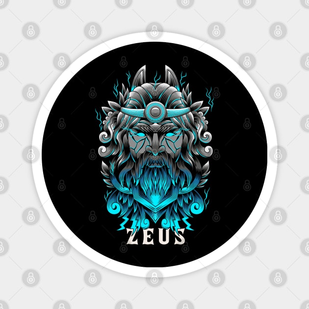 Zeus Magnet by Pixel Poetry